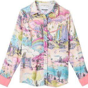 Wrangler x Barbie Illustrated Western Snap Shirt